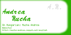 andrea mucha business card